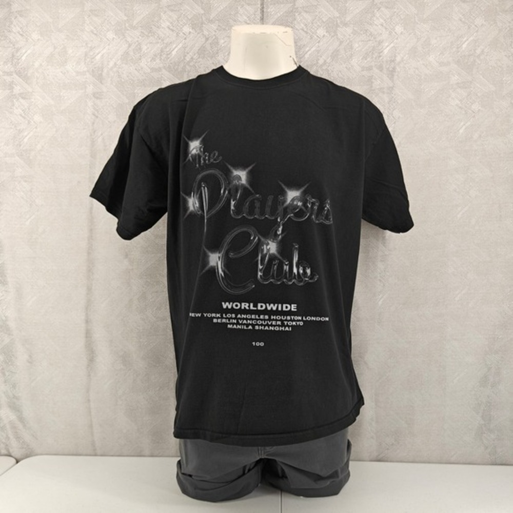 Fashion Nova Mens Players Club‎ Worldwide Graphic T-Shirt Black XL Short Sleeve